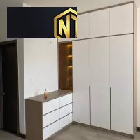 TỦ QUẦN ÁO GỖ MDF PHỦ MELAMINE MẪU 19